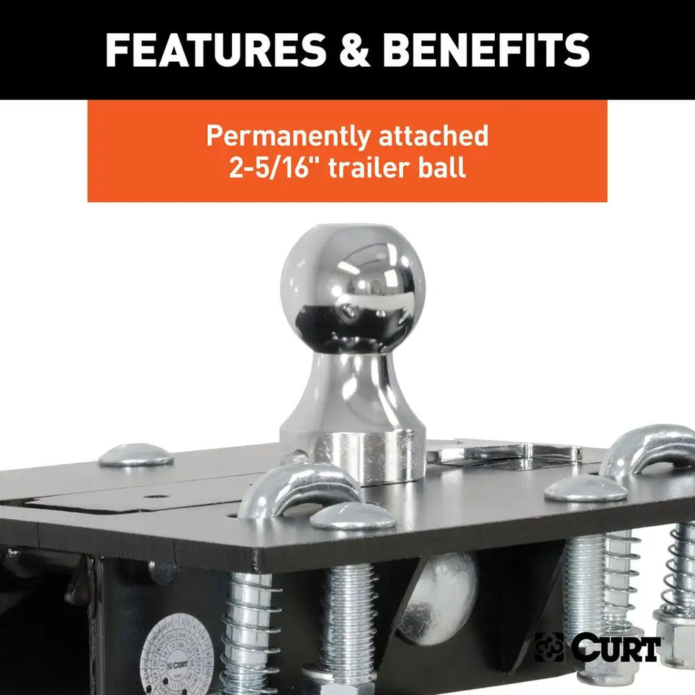 FOLDING BALL GOOSENECK HITCH ASSEMBLY