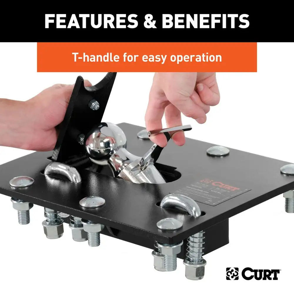 FOLDING BALL GOOSENECK HITCH ASSEMBLY