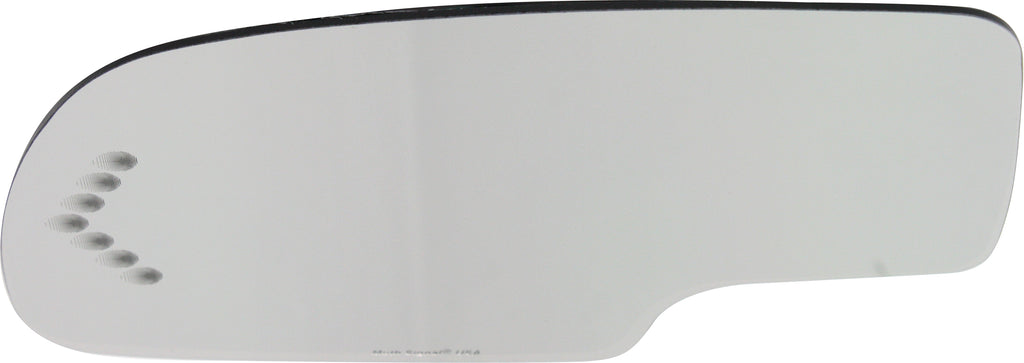 YUKON XL 00-06 MIRROR GLASS LH, Non-Towing, Heated, w/ Turn Signal, w/o BSD and Backing Plate, 2-pin connector