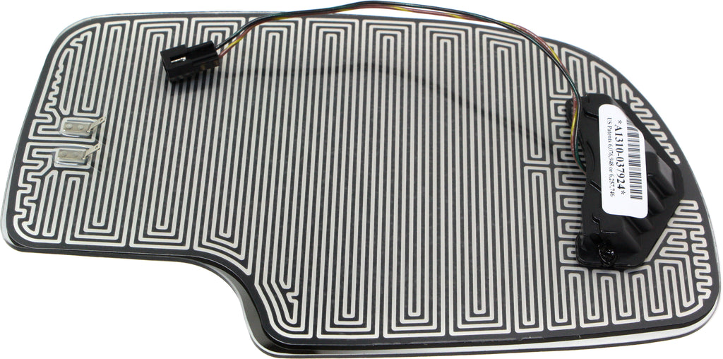YUKON XL 00-06 MIRROR GLASS LH, Non-Towing, Heated, w/ Turn Signal, w/o BSD and Backing Plate, 2-pin connector