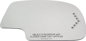 YUKON XL 00-06 MIRROR GLASS RH, Non-Towing, Heated, w/ Turn Signal, w/o BSD and Backing Plate, 2-pin connector