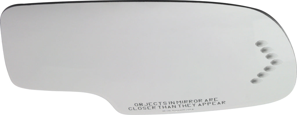 YUKON XL 00-06 MIRROR GLASS RH, Non-Towing, Heated, w/ Turn Signal, w/o BSD and Backing Plate, 2-pin connector