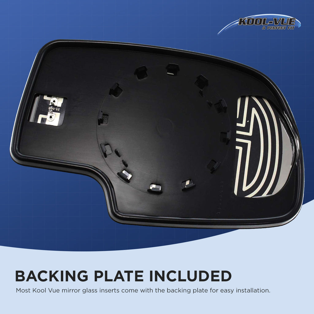 YUKON XL 00-06 MIRROR GLASS RH, Non-Towing, Heated, w/ Turn Signal, w/o BSD and Backing Plate, 2-pin connector