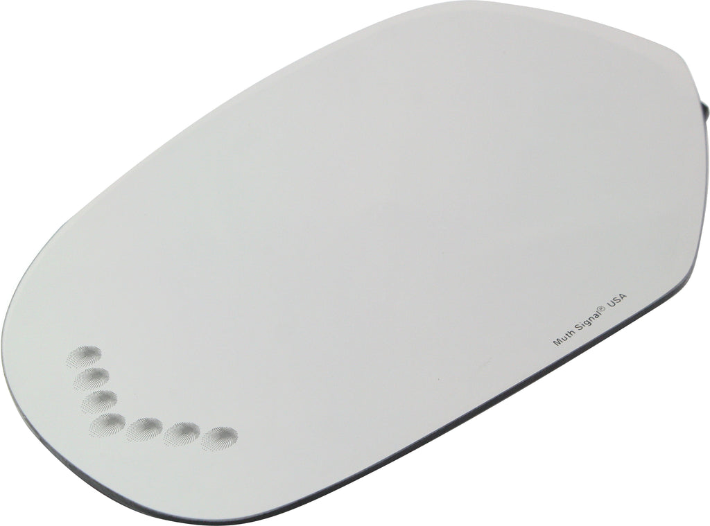 SUBURBAN 07-13 MIRROR GLASS LH, Non-Towing, Heated, w/ Turn Signal, w/o BSD and Backing Plate, 2-pin, 2 Heater Terminals