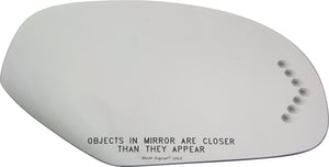 SUBURBAN 07-13 MIRROR GLASS RH, Non-Towing, Heated, w/ Turn Signal, w/o BSD and Backing Plate, 2-pin, 2 Heater Terminals