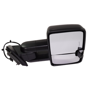 SILVERADO/SIERRA 1500 14-18 TOWING MIRROR RH, Power, Manual Folding, Heated, Textured, Includes 19 Silverado 1500 LD/Sierra 1500 Limited, Trailer w/ Amber In-Housing LED Signal Light