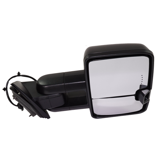 SILVERADO/SIERRA 1500 14-18 TOWING MIRROR RH, Power, Manual Folding, Heated, Textured, Includes 19 Silverado 1500 LD/Sierra 1500 Limited, Trailer w/ Amber In-Housing LED Signal Light