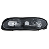 CAMARO 98-02 CLEAR HEAD LAMP RH AND LH, Composite, Lens and Housing, Halogen, Black Interior