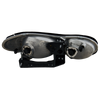 CAMARO 98-02 CLEAR HEAD LAMP RH AND LH, Composite, Lens and Housing, Halogen, Black Interior