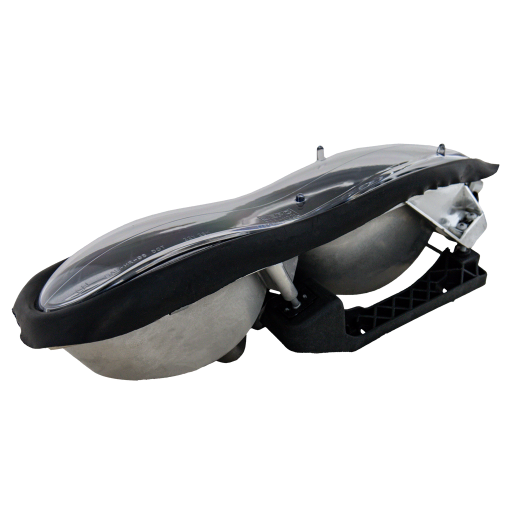 CAMARO 98-02 CLEAR HEAD LAMP RH AND LH, Composite, Lens and Housing, Halogen, Black Interior
