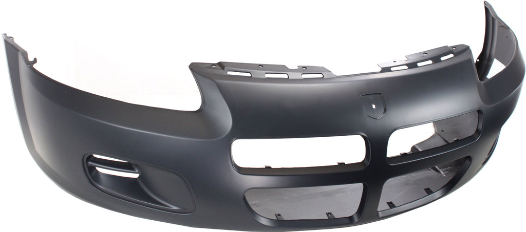 STRATUS 01-03 FRONT BUMPER COVER, Primed, w/o Fog Light Holes, Sedan