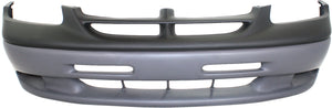 CARAVAN 96-00 FRONT BUMPER COVER, Prmd Top, Txtd Cool Gray Bttm, w/o Fog Light Holes (LE, 96-98/Base/SE Models, 99-00)
