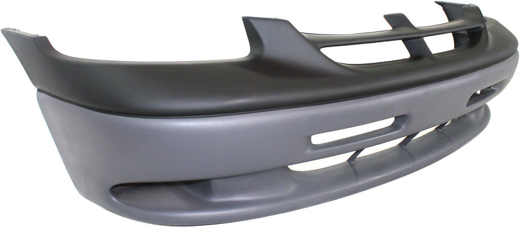 CARAVAN 96-00 FRONT BUMPER COVER, Prmd Top, Txtd Cool Gray Bttm, w/o Fog Light Holes (LE, 96-98/Base/SE Models, 99-00)