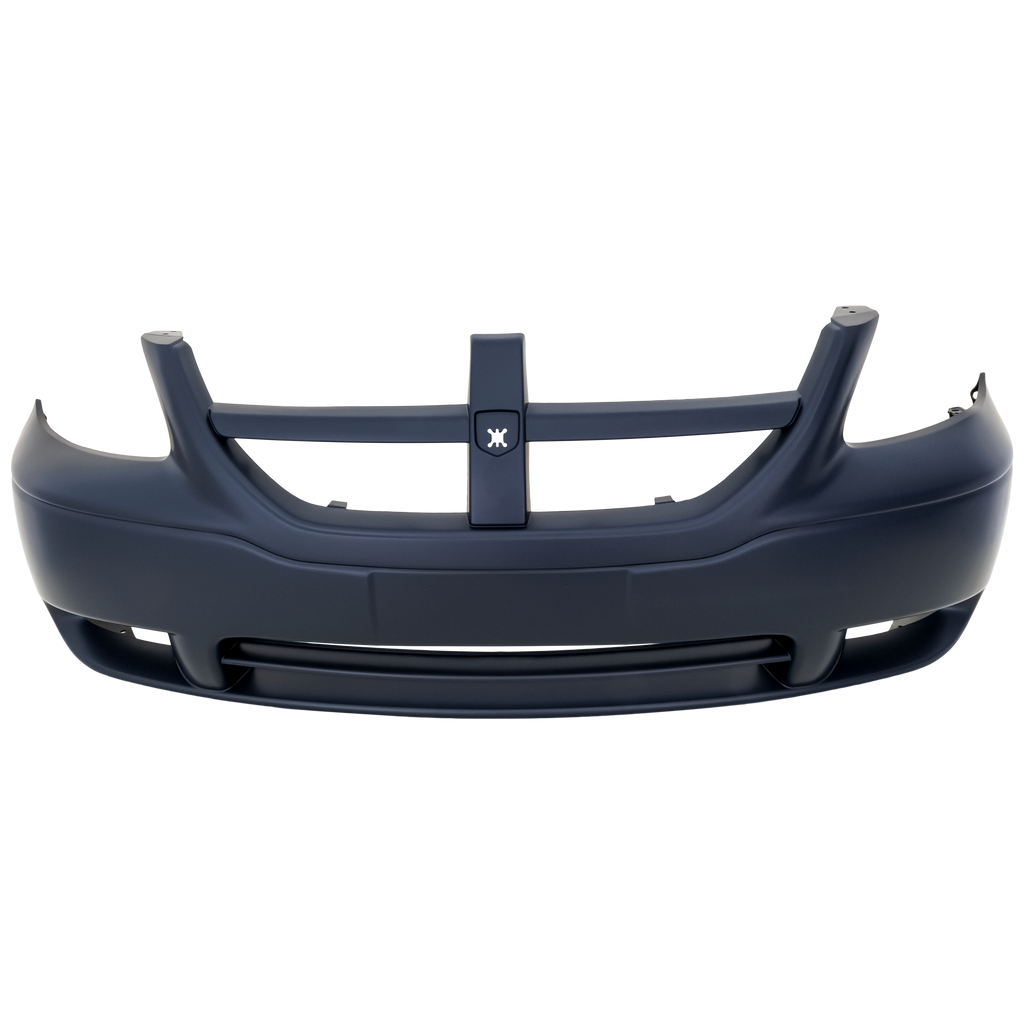 GRAND CARAVAN 05-07 FRONT BUMPER COVER, Primed, w/o Fog Light Holes (=CARAVAN SXT Model)