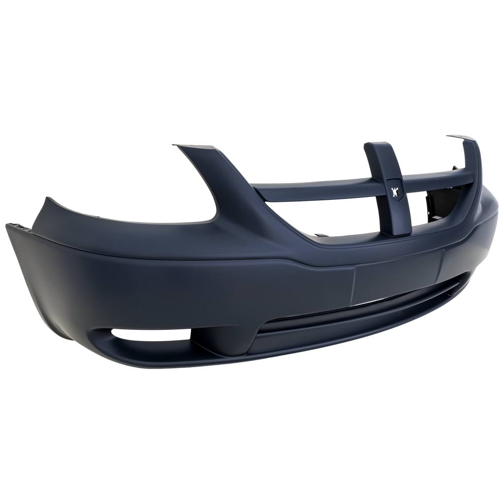 GRAND CARAVAN 05-07 FRONT BUMPER COVER, Primed, w/o Fog Light Holes (=CARAVAN SXT Model)