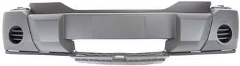 NITRO 07-09 FRONT BUMPER COVER, Textured, w/o Fog Light Holes - CAPA