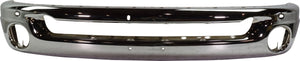 RAM 1500 02-09 FRONT BUMPER, Face Bar, Steel, Chrome, Fits 2-pc Type Bumper (03-09 RAM 2500/3500)