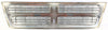 DODGE FULL SIZE VAN 98-03 GRILLE, Plastic, Chr Shll/Ptd-Blk Insrt