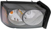 Head Lamp Right Passenger Side For 2006-2007 Dodge Dakota Assembly Halogen Black Interior Replacement D100139
