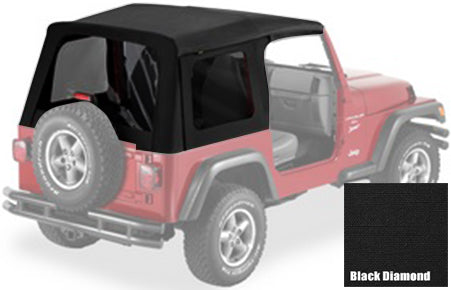 BESTOP SUPERTOP SOFT TOP REPLACEMENT SKIN, BLACK DIAMOND