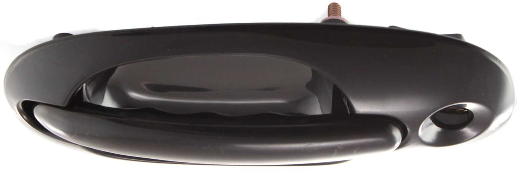 TOWN AND COUNTRY 96-00 FRONT EXTERIOR DOOR HANDLE RH, Smooth Black, w/ Keyhole, Plastic