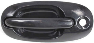 TOWN AND COUNTRY 96-00 FRONT EXTERIOR DOOR HANDLE LH, Smooth Black, w/ Keyhole, Plastic
