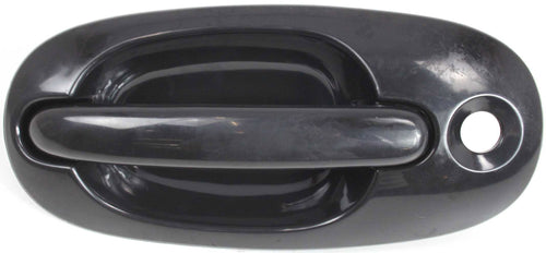 TOWN AND COUNTRY 96-00 FRONT EXTERIOR DOOR HANDLE LH, Smooth Black, w/ Keyhole, Plastic