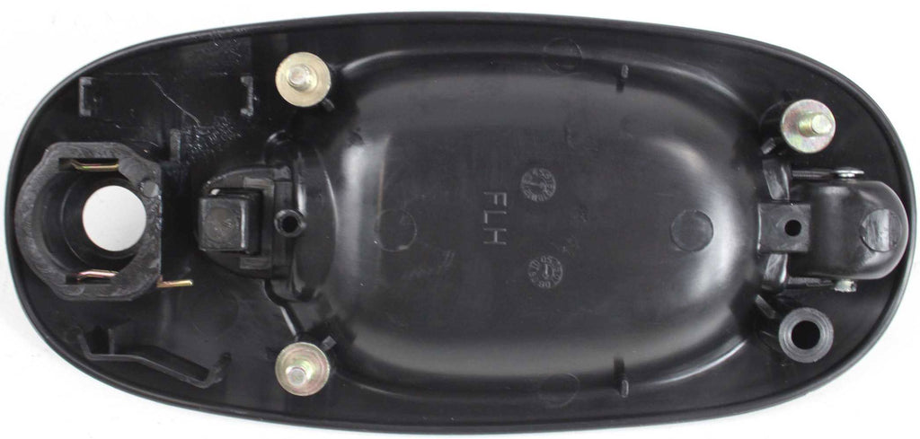 TOWN AND COUNTRY 96-00 FRONT EXTERIOR DOOR HANDLE LH, Smooth Black, w/ Keyhole, Plastic