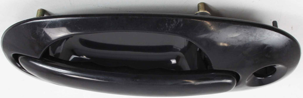 TOWN AND COUNTRY 96-00 FRONT EXTERIOR DOOR HANDLE LH, Smooth Black, w/ Keyhole, Plastic
