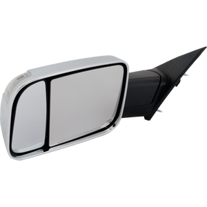 RAM 1500 P/U 19-21 TOWING MIRROR LH, Power, Manual Folding, Heated, Chrome, w/ Memory, Puddle Light, and Signal Light, w/o BSD and Surround View Camera