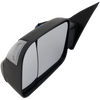 RAM 1500 P/U 20-22 TOWING MIRROR LH, Power, Manual Folding, Heated, Textured, w/ Memory, Puddle Light, Signal Light, and Temp Sensor, w/o BSD and Surround View Camera