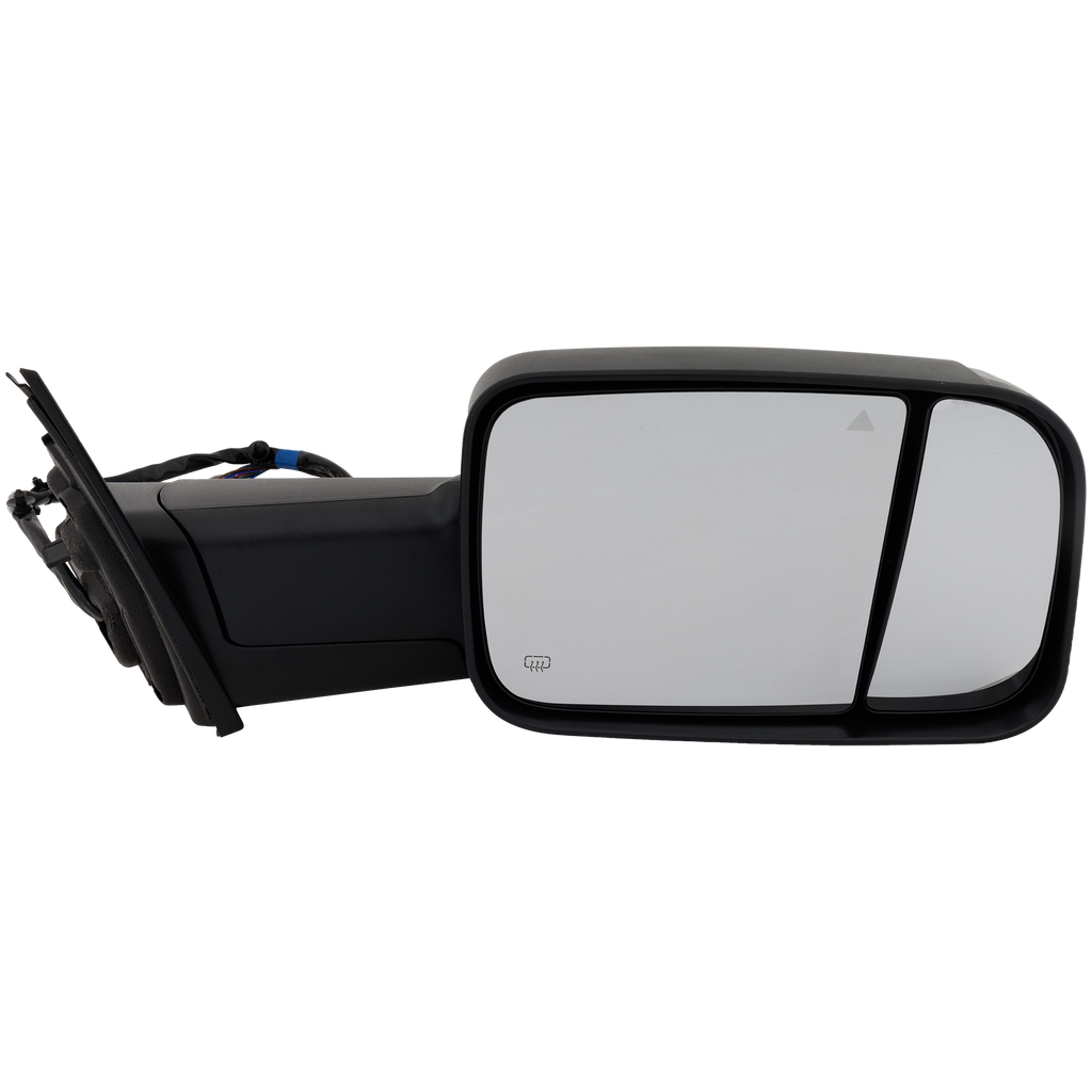 RAM 1500 P/U 20-22 TOWING MIRROR RH, Power, Manual Folding, Heated, Textured, w/ BSD, Memory, Puddle Light, and Signal Light, w/o Surround View Camera