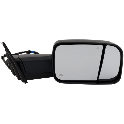 RAM 1500 P/U 20-22 TOWING MIRROR RH, Power, Manual Folding, Heated, Textured, w/ BSD, Memory, Puddle Light, and Signal Light, w/o Surround View Camera