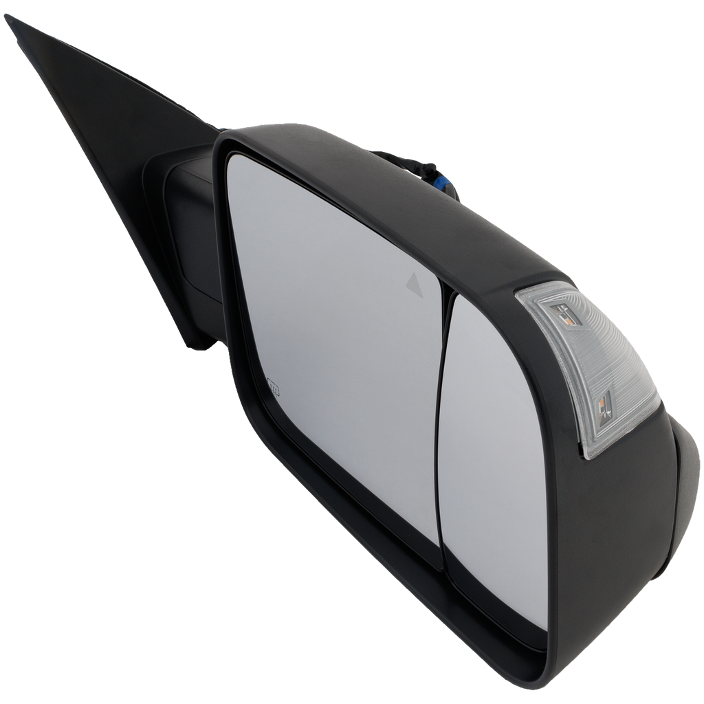 RAM 1500 P/U 20-22 TOWING MIRROR RH, Power, Manual Folding, Heated, Textured, w/ BSD, Memory, Puddle Light, and Signal Light, w/o Surround View Camera
