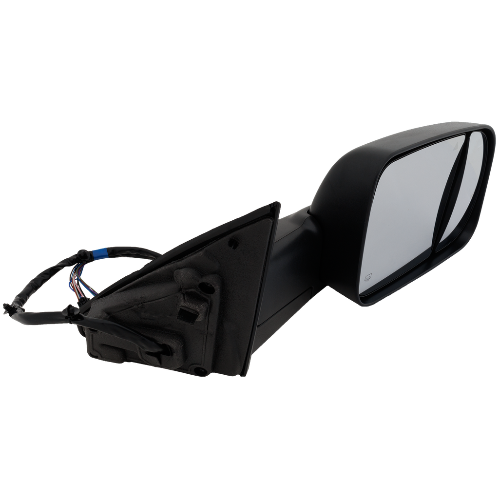 RAM 1500 P/U 20-22 TOWING MIRROR RH, Power, Manual Folding, Heated, Textured, w/ BSD, Memory, Puddle Light, and Signal Light, w/o Surround View Camera