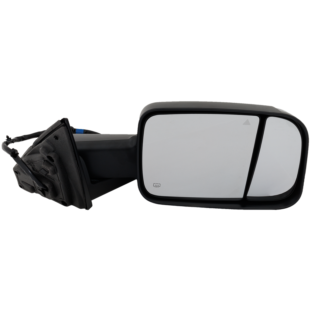 RAM 1500 P/U 20-22 TOWING MIRROR RH, Power, Manual Folding, Heated, Textured, w/ BSD, Memory, Puddle Light, and Signal Light, w/o Surround View Camera