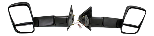 RAM 1500 P/U 1500 02-08/RAM 2500/3500 P/U 03-09 TOWING MIRROR RH AND LH, Manual Adjust, Manual Folding, Non-Heated, Paintable, w/ Signal Light, Dual Glass