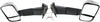 RAM 1500 P/U 1500 02-08/RAM 2500/3500 P/U 03-09 TOWING MIRROR RH AND LH, Manual Adjust, Manual Folding, Non-Heated, Chrome, w/ Signal Light, Dual Glass