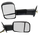 RAM 1500 P/U 1500 02-08/RAM 2500/3500 P/U 03-09 TOWING MIRROR RH AND LH, Manual Adjust, Manual Folding, Non-Heated, Paintable, w/ Puddle and Signal Lights, Dual Glass
