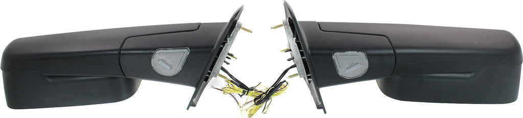 RAM 1500 P/U 1500 02-08/RAM 2500/3500 P/U 03-09 TOWING MIRROR RH AND LH, Manual Adjust, Manual Folding, Non-Heated, Paintable, w/ Puddle and Signal Lights, Dual Glass