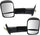 RAM 1500 P/U 1500 02-08/RAM 2500/3500 P/U 03-09 TOWING MIRROR RH AND LH, Manual Adjust, Manual Folding, Non-Heated, Paintable, w/ Puddle and Signal Lights, Dual Glass