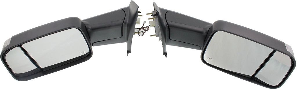 RAM 1500 P/U 1500 02-08/RAM 2500/3500 P/U 03-09 TOWING MIRROR RH AND LH, Power, Manual Folding, Heated, Paintable, w/ Signal Light, Dual Glass