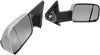 RAM 1500 P/U 1500 02-08/RAM 2500/3500 P/U 03-09 TOWING MIRROR RH AND LH, Power, Manual Folding, Heated, Chrome, w/ Signal Light, Dual Glass