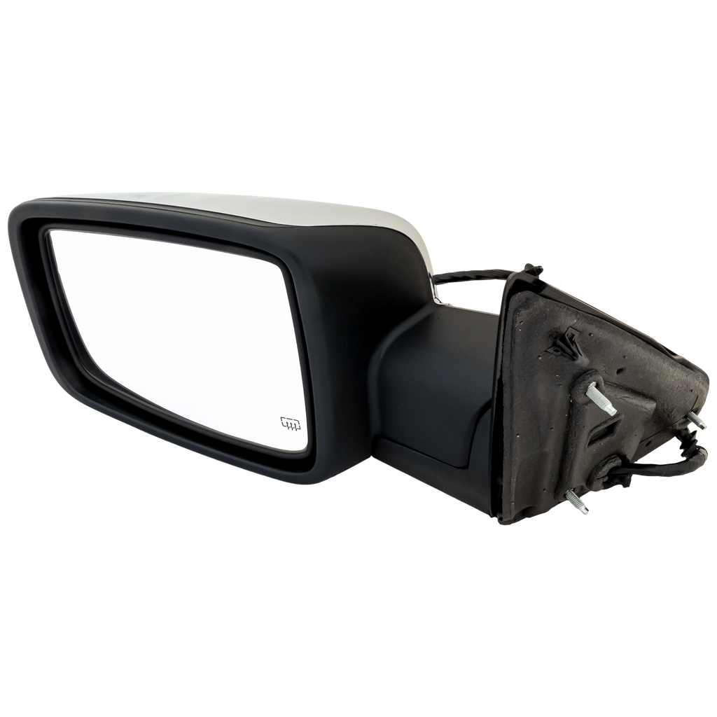 RAM 1500/2500 P/U 13-13 MIRROR LH, Non-Towing, Power, Manual Folding, Heated, Chrome, w/ Auto Dimming, Memory, Puddle Light, and Signal Light, Laramie/Laramie Longhorn Models