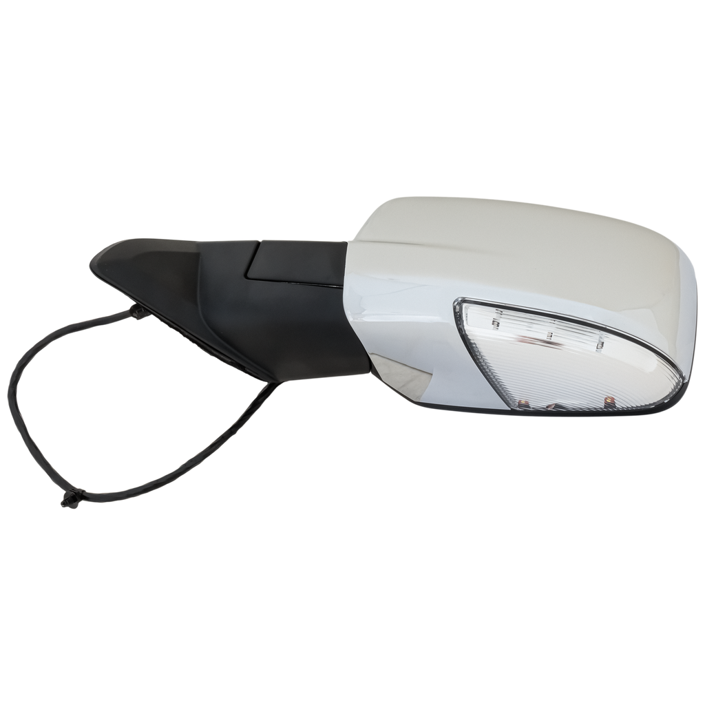 RAM 1500/2500 P/U 13-13 MIRROR LH, Non-Towing, Power, Manual Folding, Heated, Chrome, w/ Auto Dimming, Memory, Puddle Light, and Signal Light, Laramie/Laramie Longhorn Models