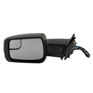 RAM 1500 P/U 19-22 MIRROR LH, Power, Power Folding, Heated, Paintable, w/ BSD, Memory, Puddle Light, Signal Light, and Temp Sensor, w/o Surround View Camera, Towing Package