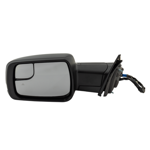 RAM 1500 P/U 19-22 MIRROR LH, Power, Power Folding, Heated, Paintable, w/ BSD, Memory, Puddle Light, Signal Light, and Temp Sensor, w/o Surround View Camera, Towing Package