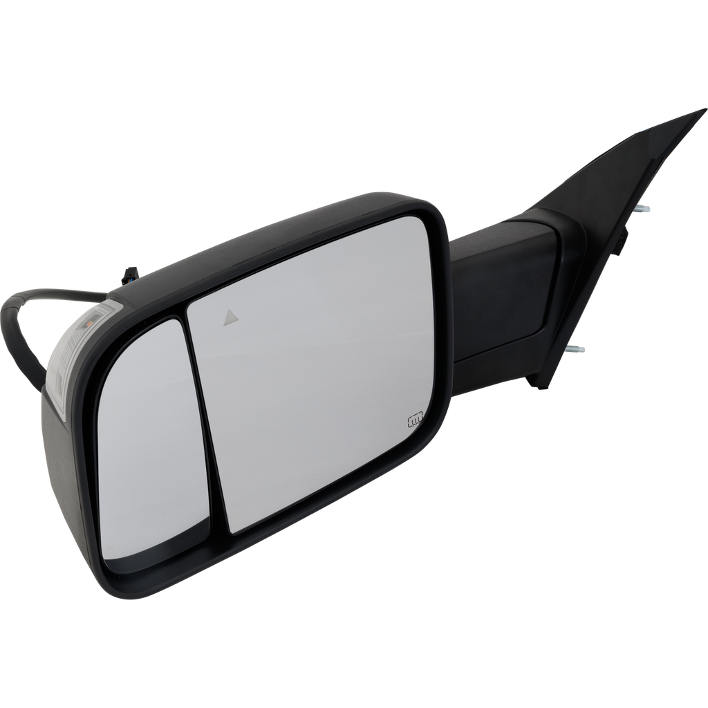 RAM 1500 P/U 19-21 TOWING MIRROR LH, Power, Manual Folding, Heated, Textured, w/ BSD, Puddle Light, Signal Light, and Temp Sensor, w/o Auto Dimming, Camera Hole, and Memory
