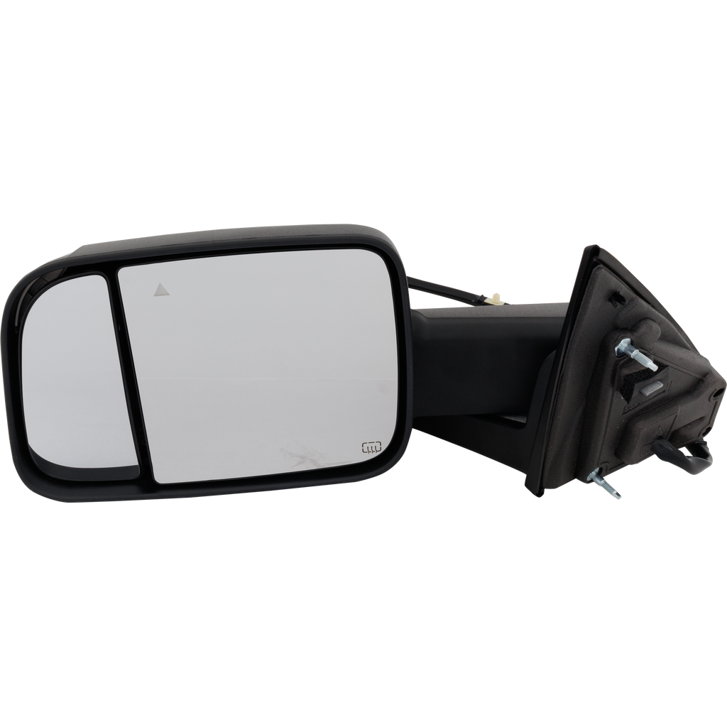 RAM 1500 P/U 19-21 TOWING MIRROR LH, Power, Manual Folding, Heated, Textured, w/ BSD, Puddle Light, Signal Light, and Temp Sensor, w/o Auto Dimming, Camera Hole, and Memory