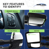 RAM 1500 P/U 19-21 TOWING MIRROR LH, Power, Manual Folding, Heated, Textured, w/ BSD, Puddle Light, Signal Light, and Temp Sensor, w/o Auto Dimming, Camera Hole, and Memory